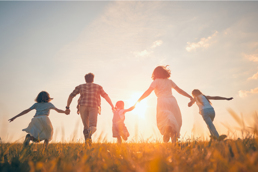 family holding hands